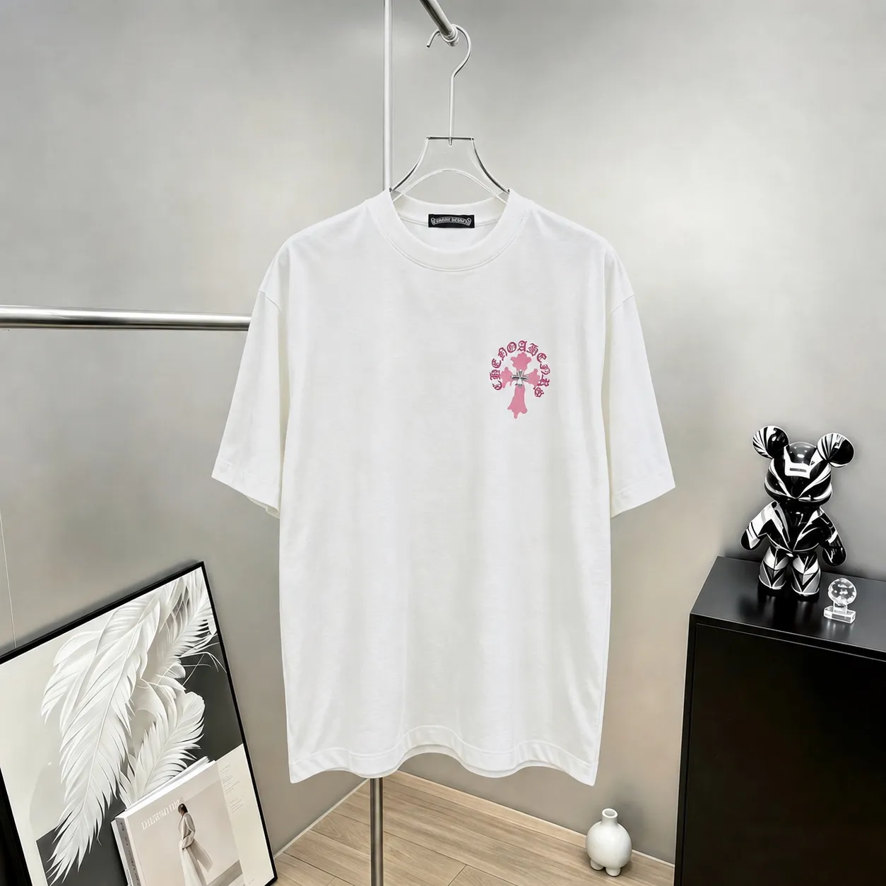CH～ 《 》 ， tee ， Same Style ， : Black White Coffee Brown Size：S（90-130 ） M（125-150 ） L（135-165 ） XL（160-190 ） XXL（185 ）